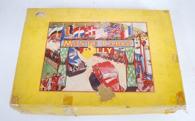 Lot 3271 - A boxed tinplate Monte Carlo Rally gift set...