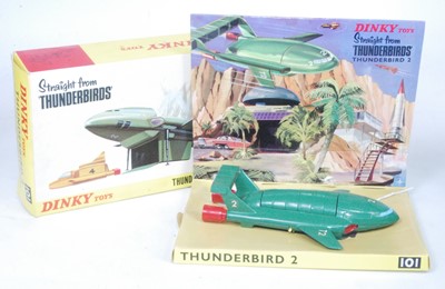 Lot 2013 - A Dinky Toys No.101 Thunderbird 2, comprising...