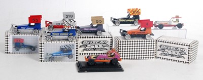 Lot 2692 - Eight various mixed boxed stock car related...