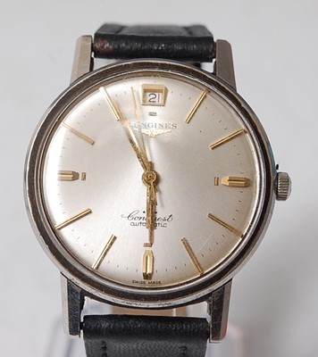 Lot 1224 - A Gents stainless steel Longines Conquest...