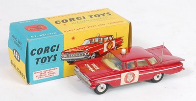 Lot 1662 - A Corgi Toys No. 439 Chevrolet Fire Chief...