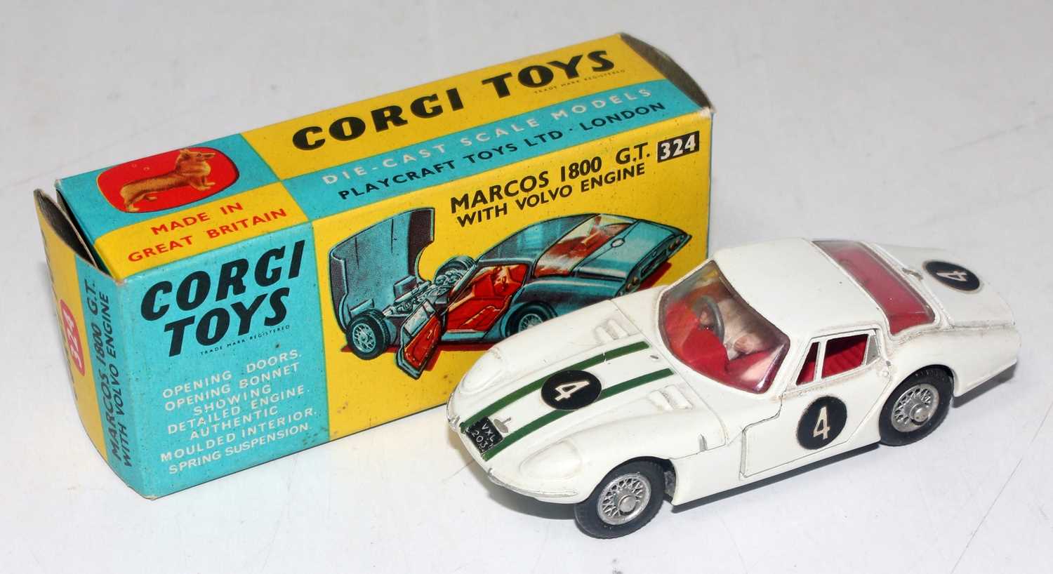 Lot 1603 - A Corgi Toys No. 324 Marcos 1800 GT