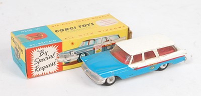 Lot 1666 - A Corgi Toys No. 443 Plymouth US Mail car,...