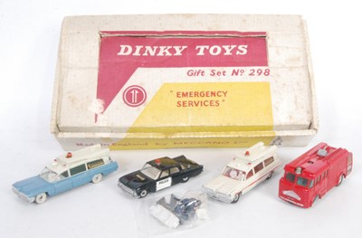 Lot 2021 - A Dinky Toys gift set No. 298 Emergency...