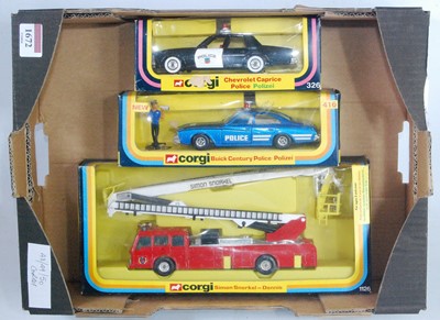 Lot 1672 - Three various boxed Corgi Toy Emergency...