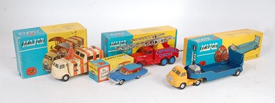 Lot 1673 - Four various boxed repainted and playworn...