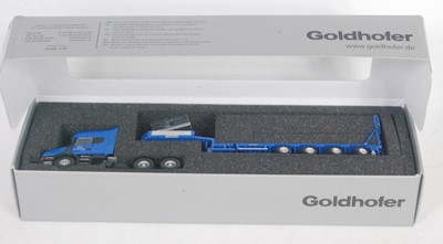 Lot 2770 - A Tekno 1/50 scale Goldhofer model of a Scania...