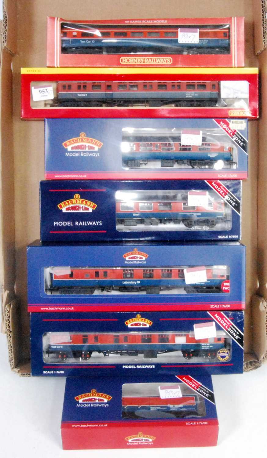 Lot 953 - Nine coaches all in Railway Technical Centre...