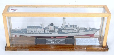 Lot 1541 - A 1/350 scale plastic kit built model of an...