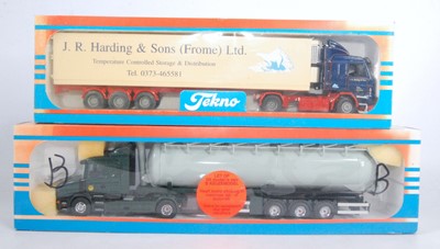 Lot 2779 - A Tekno 1/50 scale boxed road transport...