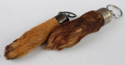 Lot 560 - * A 1930's taxidermy Fox (Vulpes vulpes) pad,...