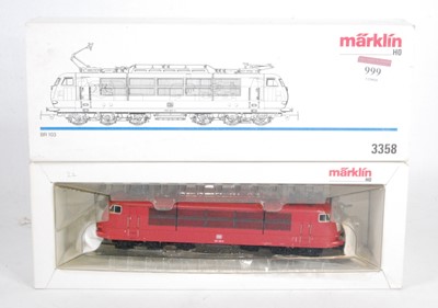Lot 999 - A Marklin HO DB red livery type BR103 electric...