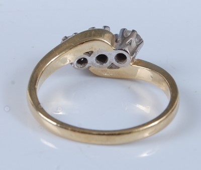 Lot 2630 - An 18ct yellow and white gold diamond...