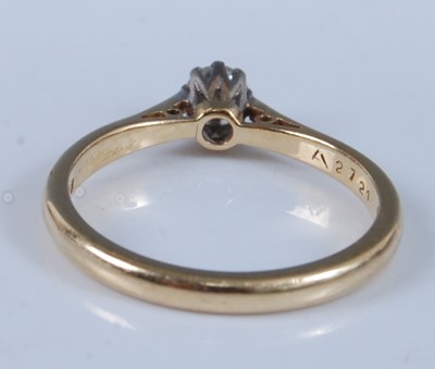 Lot 2653 - An 18ct yellow and white gold diamond...