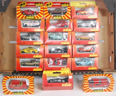 Lot 2797 - 18 various window boxed Solido 1/43 scale...