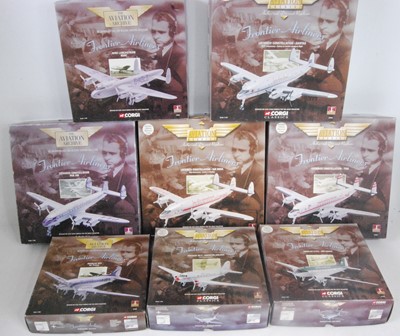 Lot 2800 - Eight various boxed Corgi Aviation Archive...