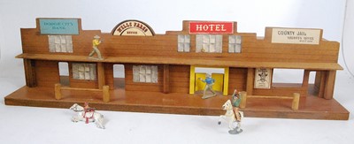 Lot 1239 - An Elf Toys No. 51 Dodge City wooden playset...