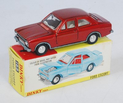 Lot 2040 - A Dinky Toys No. 168 Ford Escort comprising of...