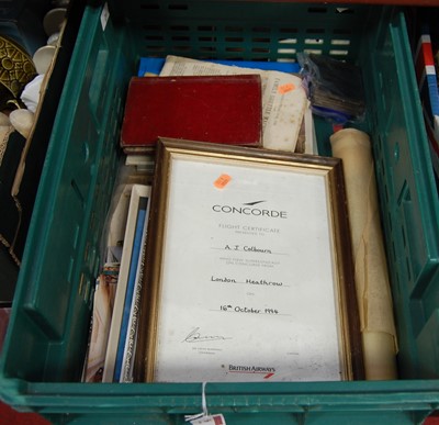 Lot 56 - A box of miscellaneous items, to include a...