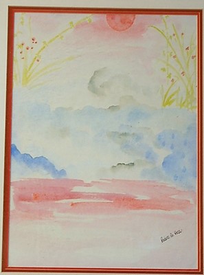 Lot 1001 - P.M. Ross - Untitled, watercolour wash, signed...