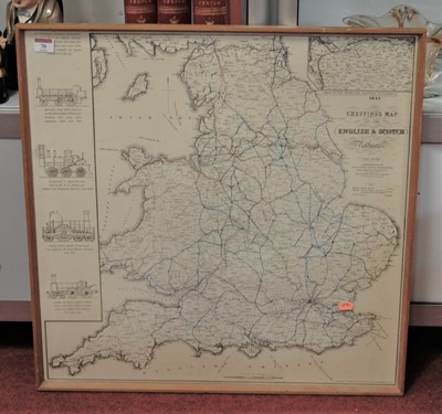 Lot 70 - A Cheffins's map of The English and Scotch...