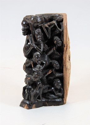Lot 197 - An African hardwood figure carving, 23cm