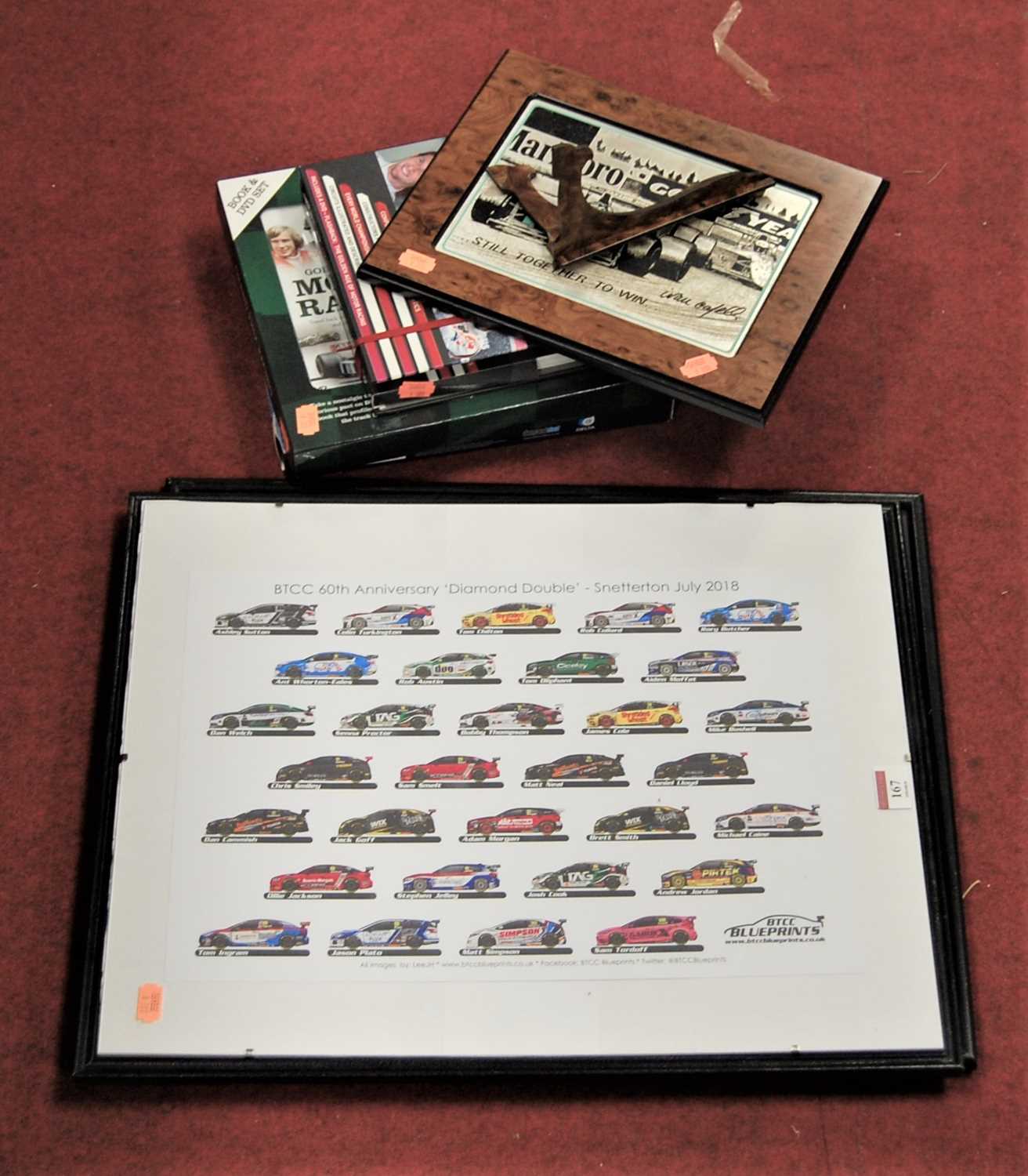 Lot 167 - A boxed Legends of Grand Prix Racing book and...