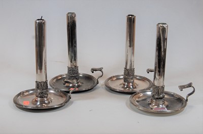 Lot 214 - A set of four late 19th century silver plated...