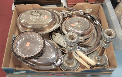 Lot 260 - Assorted plated wares to include entree dishes,...