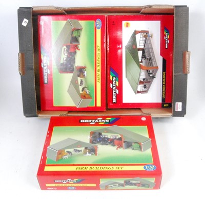 Lot 1245 - Three various boxed Britains 1/32 scale farm...