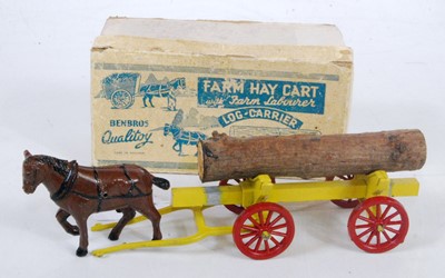 Lot 1262 - A Benbros Qualitoy boxed model of a farm log...