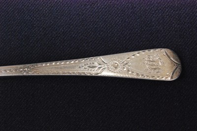Lot 1151 - A set of six George IV silver dessert spoons,...