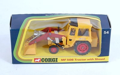 Lot 1689 - A Corgi Toys No. 54 Massey Ferguson MF50B...