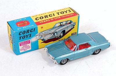 Lot 1690 - A Corgi Toys No. 245 Buick Riviera comprising...