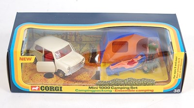 Lot 1697 - A Corgi Toys gift set No.38 Mini 1000 camping...