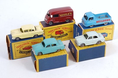 Lot 2370 - Five various boxed Matchbox 1/75 series...