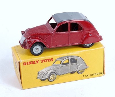 Lot 2059 - A French Dinky Toys No. 535 Citroën 2CV saloon...