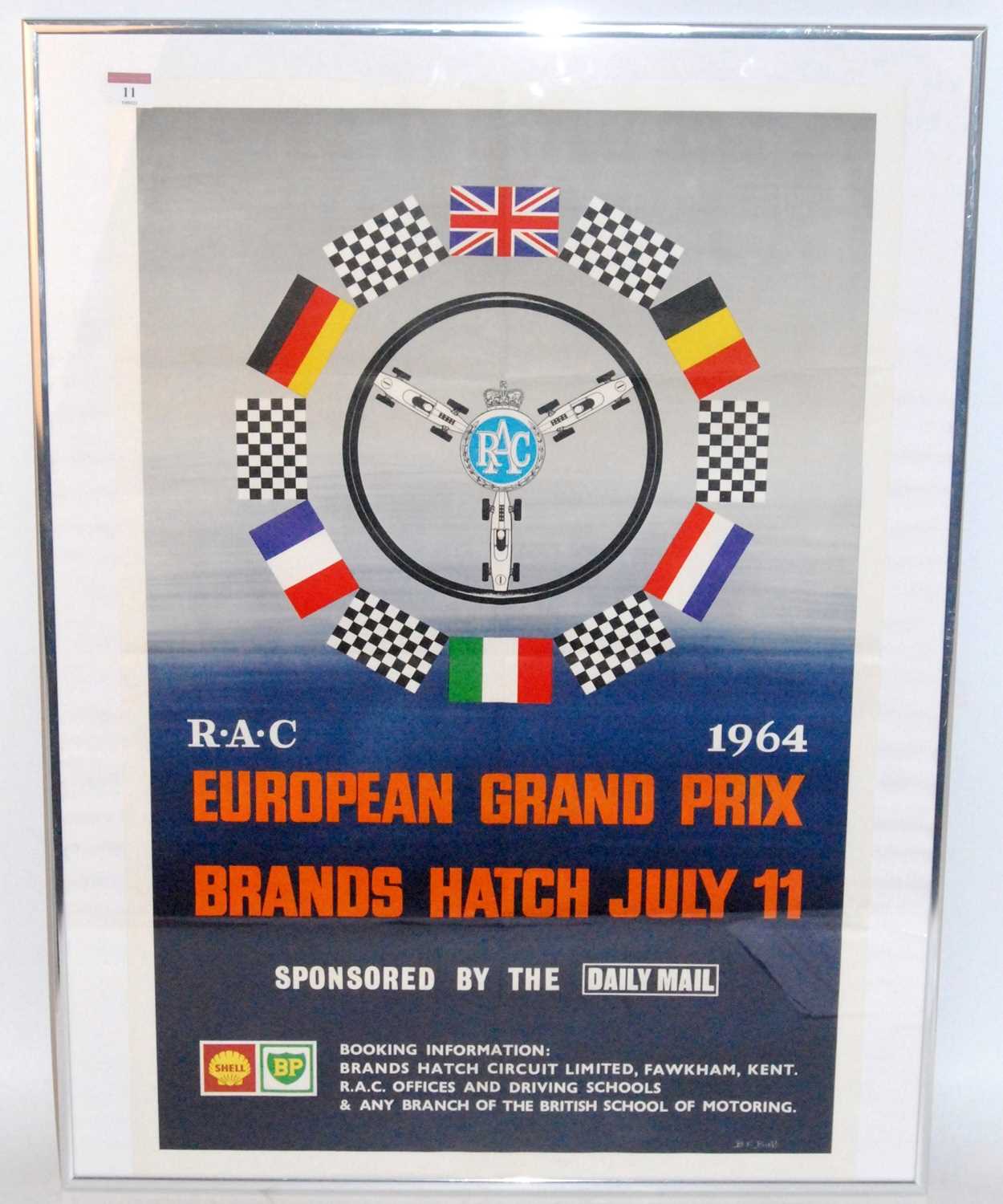 Lot 90 - An original 1960s Brands Hatch RAC European...