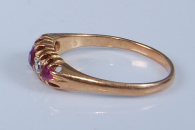 Lot 1230 - An early 20th century 18ct yellow gold, ruby...