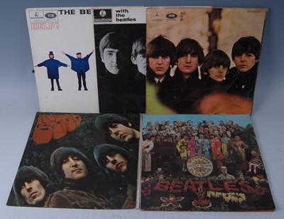 Lot 750 - The Beatles, a collection of five Beatles LP's...