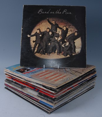 Lot 747 - The Beatles and related, a collection of LP's...