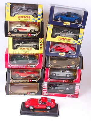 Lot 2886 - 12 various boxed 1/24 scale diecast model cars...