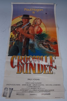 Lot 583 - Crocodile Dundee, 1986 film poster, starring...
