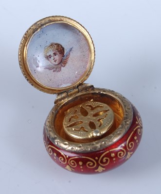 Lot 1235 - A continental silver gilt and enamel...