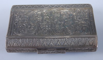 Lot 1278 - A continental silver and enamelled box, early...