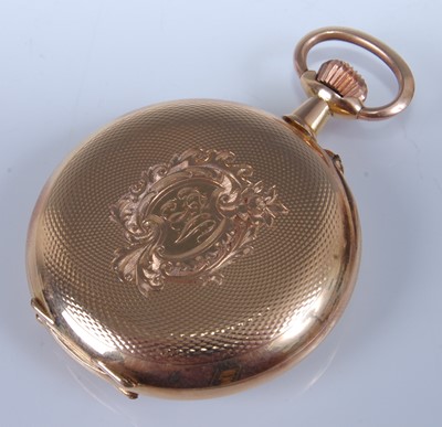 Lot 1263 - A gent's early 20th century Surete 18ct gold...