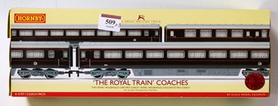 Lot 509 - Hornby R1057 'Royal Train' set, contents not...