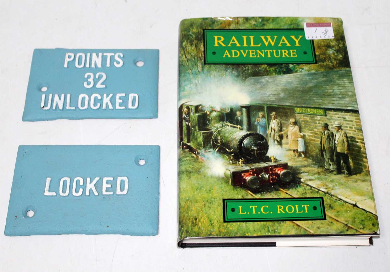 Lot 1 - A hardback book Railway Adventure by LTC Rolt...