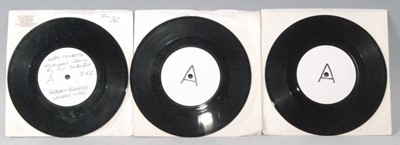 Lot 562 - A collection of eleven 7" white label and...