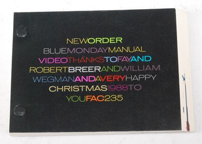 Lot 571 - A New Order Blue Monday Manual flipbook (1988),...